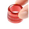 Red Aluminum Rear AC Adjusting Knob Ring Trim For BMW X3 G01 X4 2018-