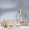 Li Lang Hammered Plastic Water Pitcher and Cup Set