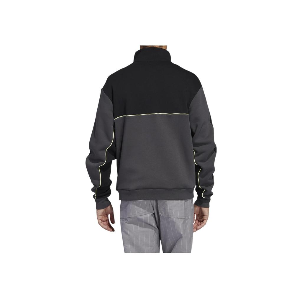 adidas Originals Mod Half Zip Stehkragen Sweatshirt Jacke Herren Oberbekleidung Schwarz FM1403