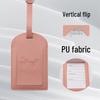 Durable PU Luggage Tag for Travel - Anti-Lost Name Tag for Suitcases and Trolleys