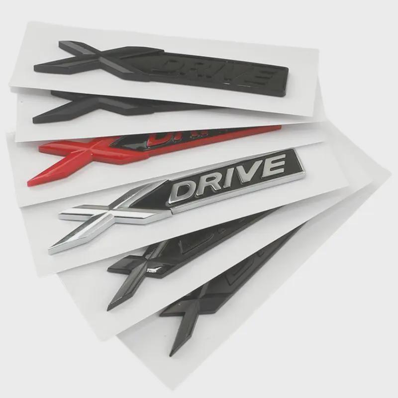 Auto ABS XDrive Kofferraum Kotflügel Tür Logo Abzeichen Emblem Aufkleber Styling Aufkleber Für B-M-W X1 X3 X4 X5 X6 X7 E84 F48 F25 G01 F15 G05 E71
