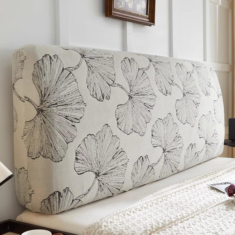 Comfort All-inclusive Bed Backrest Cover Jacquard Bed Headboard Cover Elastic Retro Style Bed Head Slipcover In Bedroom Decor