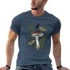 Amanita Muscaria With Moths And Leaves Botanical Illustration Tshirt Ultra Soft Breathable Tee Top