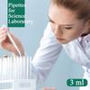 100PCS 3ml Disposable Plastic Transfer Pipettes, Calibrated Dropper Suitable for Science Laboratory DIY Art