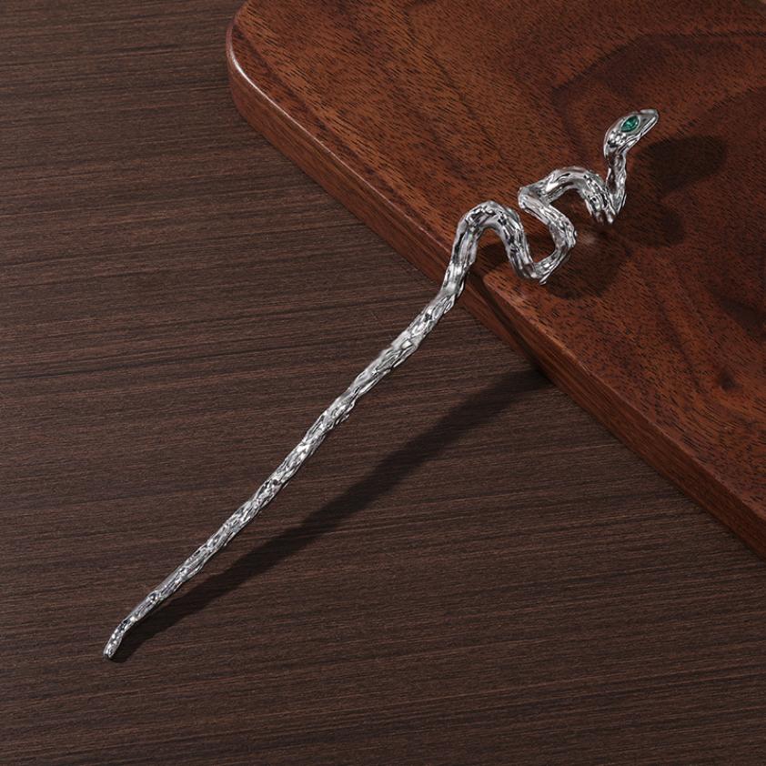 New Metal Hairpin Clips Minimalist Snake Shape Halloween Hair Sticks Chopstick  Jewelry Accessories Hairstyle for Women Gifts