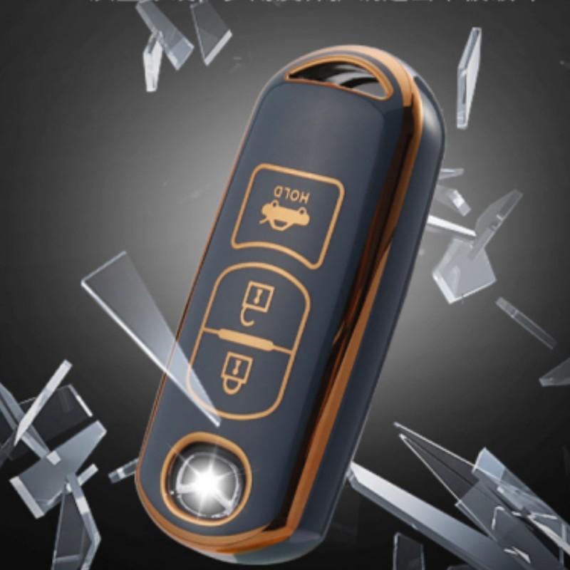 Nueva funda de llave de control remoto para coche de TPU suave para Mazda 2 3 6 Atenza Axela Demio CX-5 CX5 CX-3 CX7 CX-9 2015 2016 2017 2018 2019 Accesorios