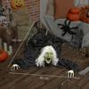 183cm Halloweenská dekorace Halloweenská zombie stará žena s LED světly, zvukovou funkcí, na párty