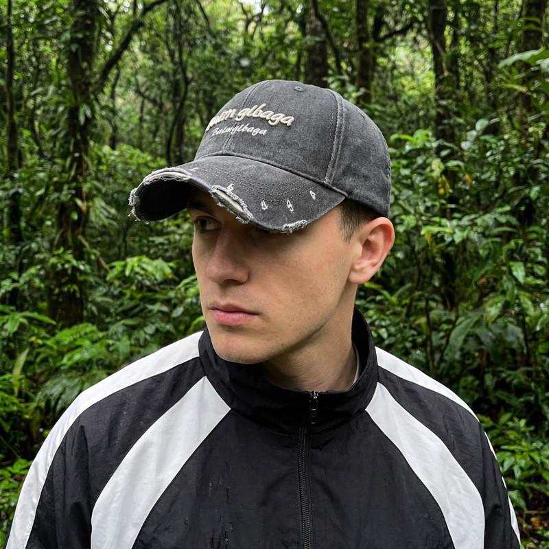 Vintage Bestickte Baumwoll-Baseballkappe Mit Verstellbarem Sitz Für Streetwear-Styles