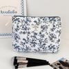 Airfriend Flower Makeup Bag Large Cosmetic Organizer Bag Woman Travel Toiletry Set Of Cosmetic Bags 3 Pcs Quilted Makeup Bag
