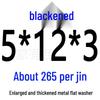 Round Blackened Thickened Metal Washer (M4-M16)