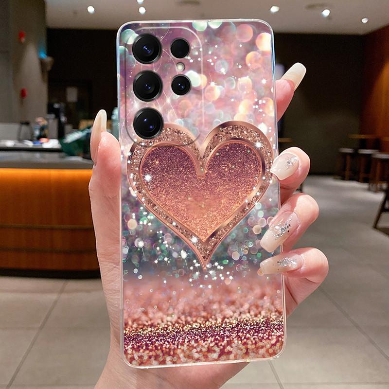 Bag Clear Case For New Hot Samsung Galaxy S26 Ultra S26 edge S 26 Plus Cover Luxury Pretty Butterfly Flower Soft TPU Phone Cases