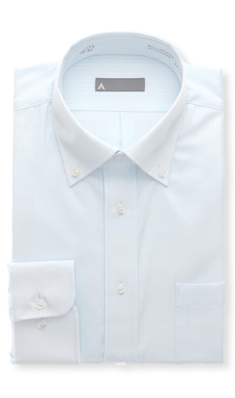 

Yofuku no Aoyama Men s Dress Shirt, Non-Iron, Long Sleeve, Wrinkle-Resistant, Standard_del, Blue/Button-Down, AL405