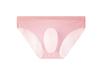 New 3D Convex Threaded Ice Silk Men's Transparent Briefs - Sexy and Trendy One-Piece Design