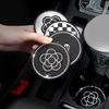 2PCS of Diamond Car Coasters, Tea Flower Car Cup Holders, Silicone Anti Slip Coasters, General Motors Interior Water Cup Mats