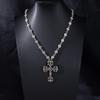 Fashion Nightclub Hipster Cross Necklace Retro Fashion Trend Personalized Sweater Chain Men'S And Women'S Trendy Cool Accessories