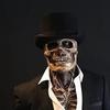 Halloween Animated Talking Mask Glowing Green Eyes Skull Mask Animated Moving Jaw Skull Realistic Halloween Prop Full Head Halloween Skull Mask