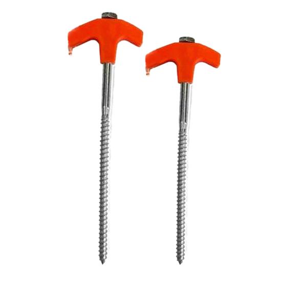 4Pcs Ground Tent Stakes Rustproof Corrosion Resistant Easy To Use Widely Used Canopy Nails Stakes Tent Pegs