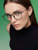 Balenciaga BB0198O 001 54 Hexagonal Eyeglasses Frame