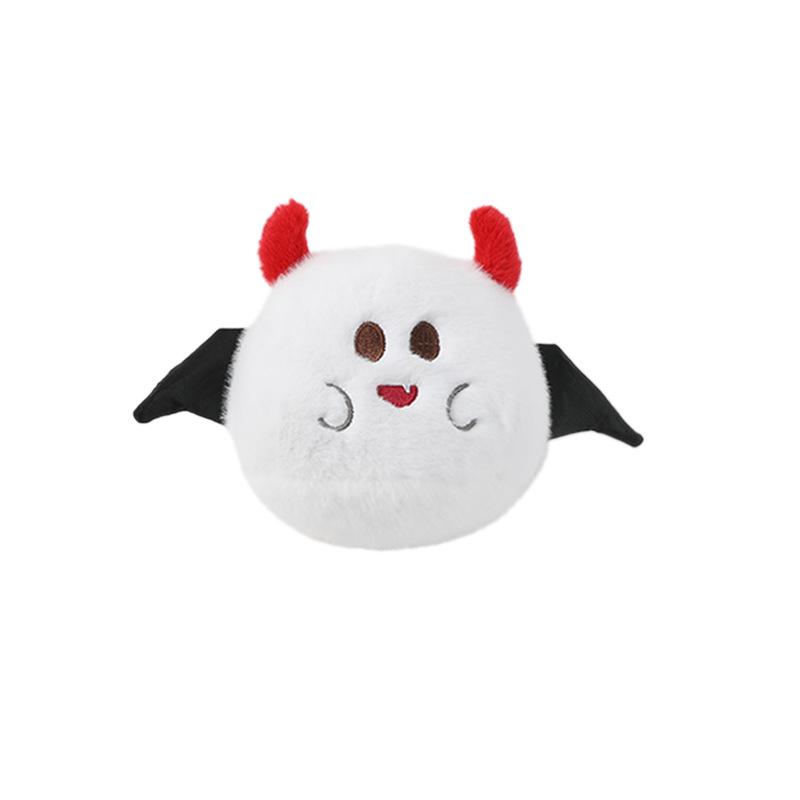 

Cute Devil Plush Squeaky Dog Toy, Soft Fluffy Pet Chew Toy for Puppy, Interactive Teething Toy for Small Dogs белый