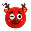 Stress Relief Balls 1/5Pcs DIY Christmas Toy, Reindeer Snowman Ball with Sensory Fidget Toy Detachable Expression Accessory, Soft Squeeze Party Favors