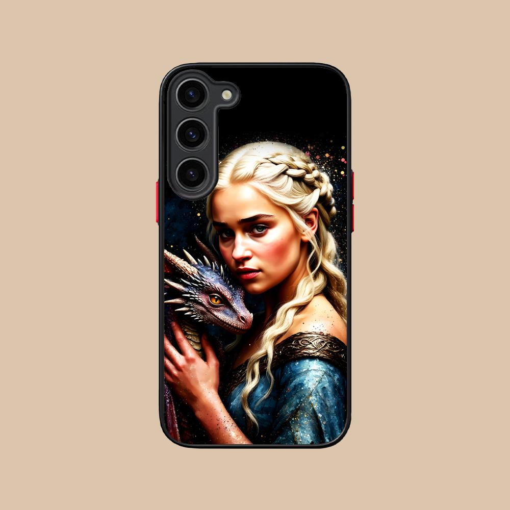 Dragon Queen Silicone Mobile Phone Case for Samsung Galaxy S26 S25 S24 S23 S22 S21 Plus FE Ultra Colorful Cover