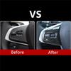 A03E-For BMW X1 F48 1 Series F40 2 Series Active Tourer F45 Car Steering Wheel Buttons Frame Trim Cover, ABS