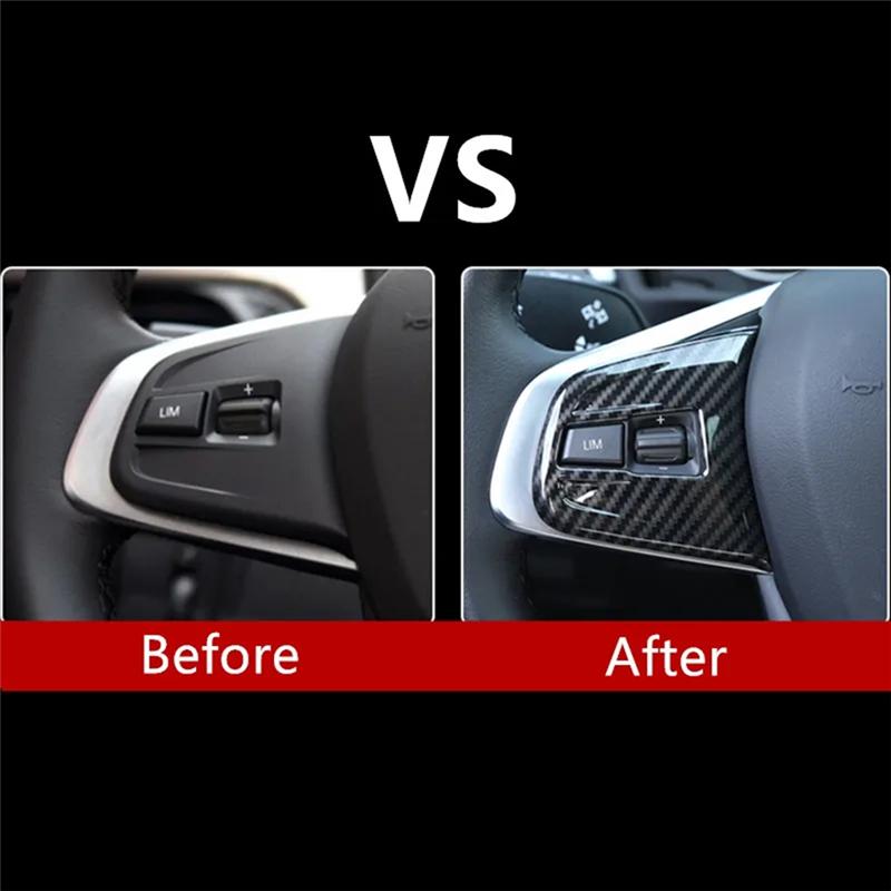 A03E-For BMW X1 F48 1 Series F40 2 Series Active Tourer F45 Car Steering Wheel Buttons Frame Trim Cover, ABS