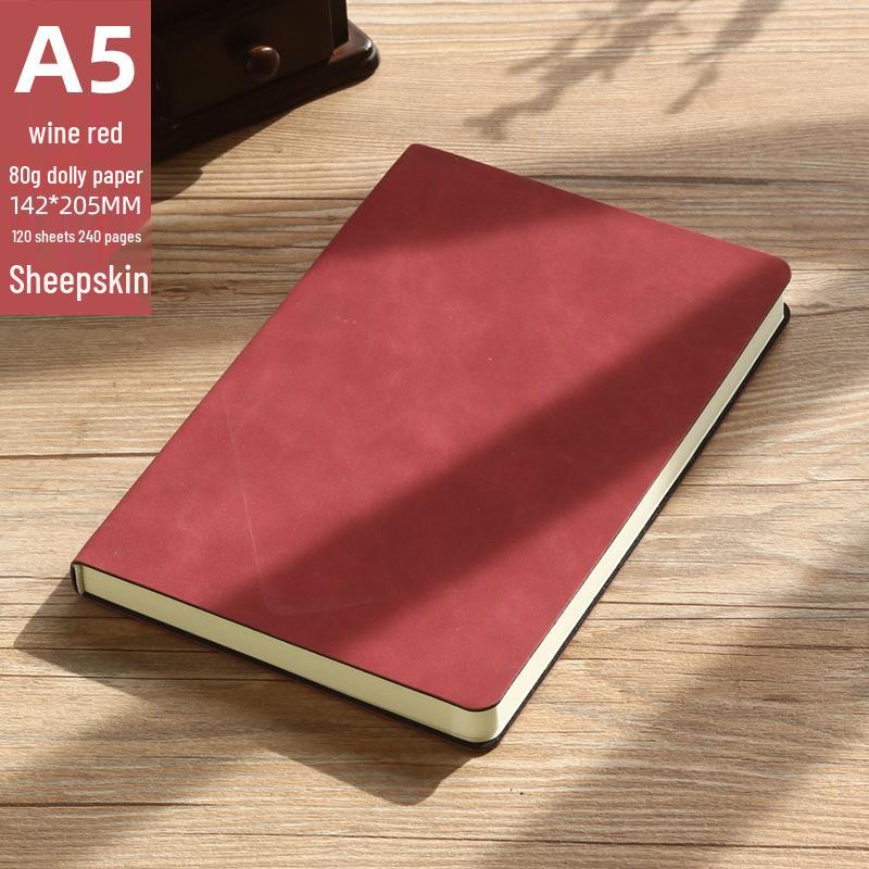 High-Quality A5 Leather Softcover Notebook for Students and Professionals