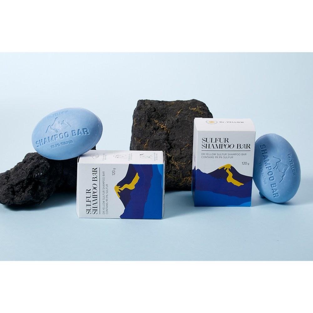 Dr. Yellow Sulfur Shampoo Bar Mild Scalp Solid Shampoo Soap, 1 piece, 120g