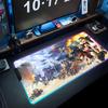 Metal Slug Mouse Pad RGB Gaming Mousepad Big LED Pad PC Desk Mat Luminous Mouse Pad Large Keyboard Mats Table Rug With Backlit