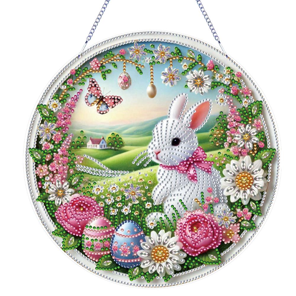 Diamond Painting Home Decor 5D DIY Diamond Painting Dots Pendant Rhinestone Diamond Art Window Pendants for Garden Window Decor