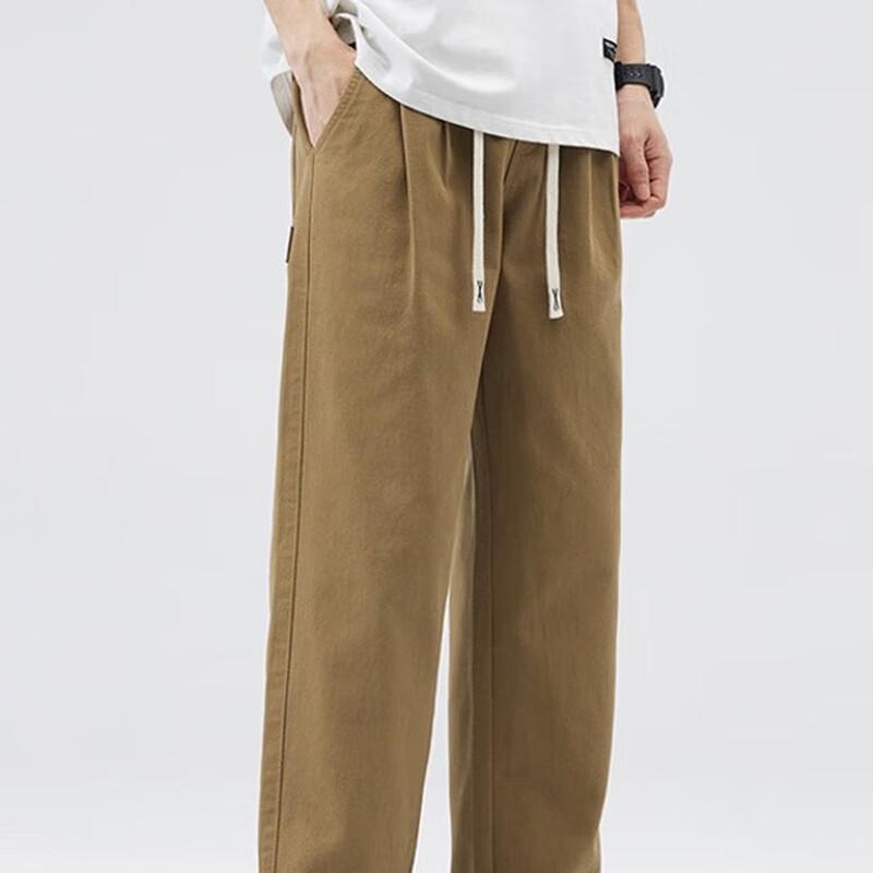 Jeanswest Men's Loose Straight-Leg Casual Cargo Pants