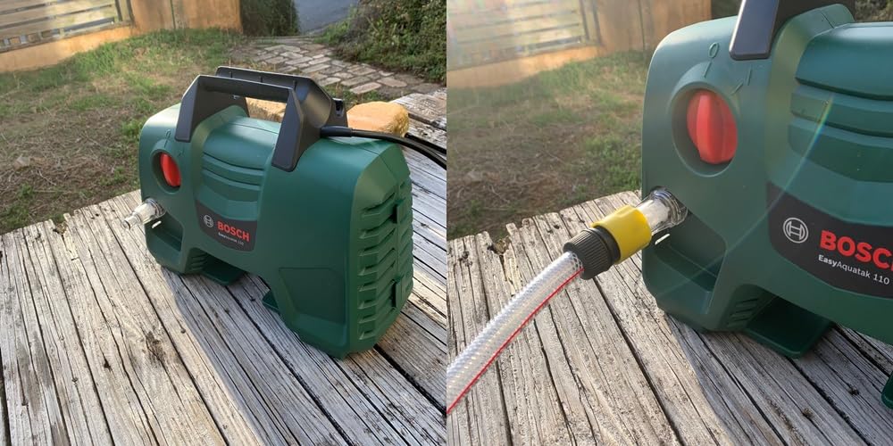 <HOTEISON> Kärcher, Bosch, Kyocera, former Ryobi, and other high-pressure washers. Self-priming hose, water supply hose, and faucet nipple included. 3