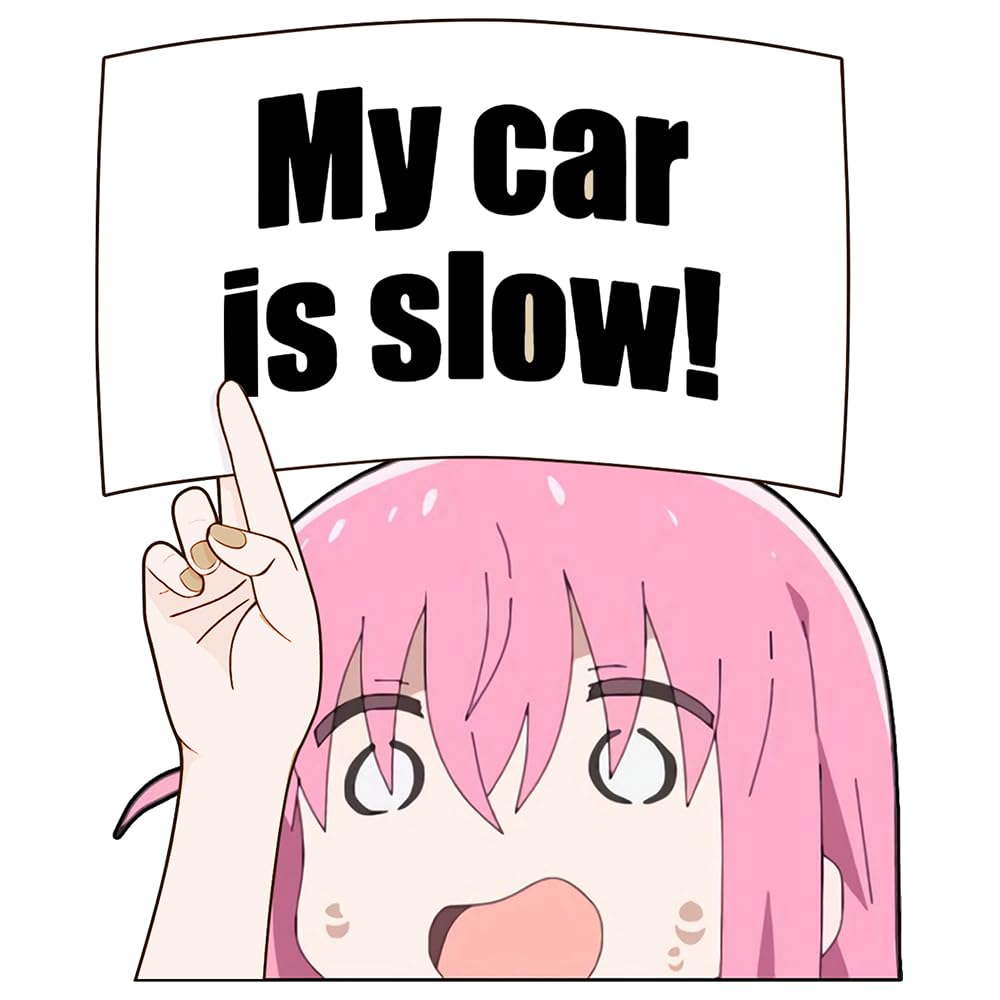 

EARLFAMILY 20cm My Car Is Slow Funny Car Sticker Car Window Trunk Lid Vinyl
