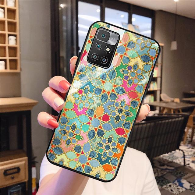 

Чехол Redmi 9 для Xiaomi Redmi 10, чехол из закаленного стекла Redmi 9a 9c Nfc 8a 8 7a 6a Note 8 9 10 Pro, чехол с рисунком на спине RedmiNote9 Pro(9S)