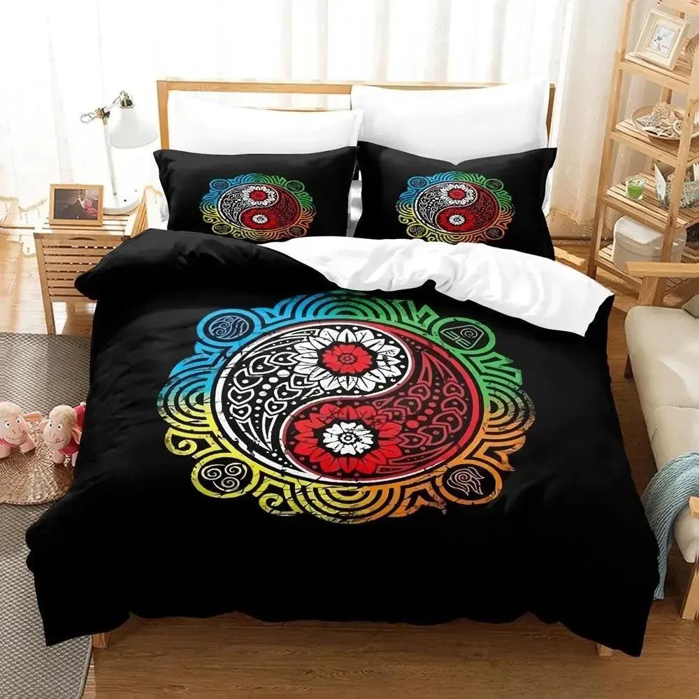 Colorful Yin and Yang Made of Color Combinations Bedding Set Single Twin Full Queen King Size Adult Kid Bedroom Duvet Cover Sets