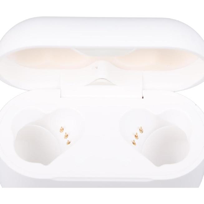Dpofirs Earbuds, Heart Shaped Stylish Lightweight Noise Canceling Stereo in Ear Bluetooth Earphones, Includes Charging Case and 6 Ear Tips