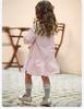 Davidella Girls' Pure Cotton Dress Spring Outfit New Baby Doll Collar Ruffled Long Sleeved Skirt