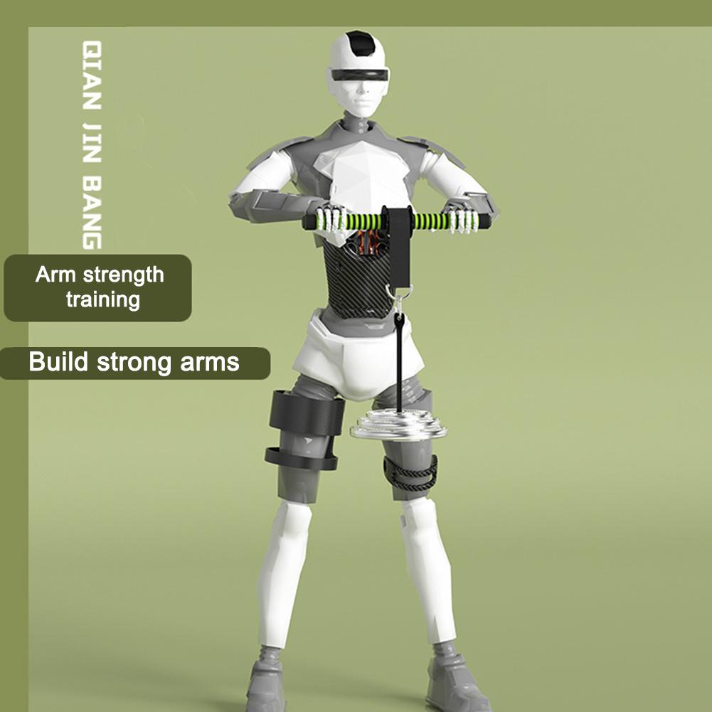 Wrist and Forearm Roller Trainer Thickened Sponge Grip Wrist Forearm Exerciser Bodybuilding Unisex Portable Workout Equipment