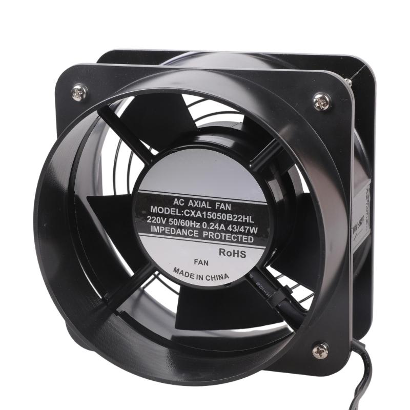 Doppelt kugelgelagerter Lüfter 150mm Metallschutzgitter und Geschwindigkeitsregelung für effiziente Kühlung