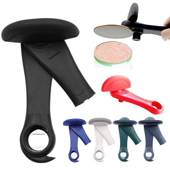 Can Opener Multi-Function Can And Bottle Opener Ergonomic Handle Kitchen Tools for Camping Travel Use
