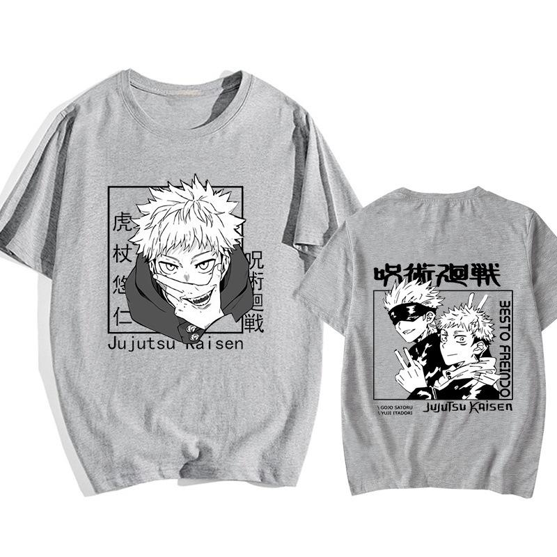 Gojo Satoru Jujutsu Kaisen Anime Trend T-Shirt Cotton Graphic Tee Unisex Unisex Summer Streetwear