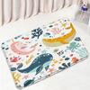 Cute Cartoon Animal Print Doormat Dinosaur Ocean Space Dog Pattern Non Slip Floor Mat for Bedroom Indoor Home Entrance Decor
