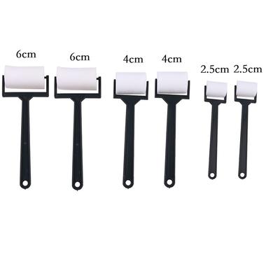 Sponge Paint Roller Brush Roller Brush Paint Roller Brush Sponge Brush Lightweight Plastic Sponge White 6pcs For Children Draw