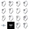Imitation Diamond Ring For Women Girls Adjustable Opening Finger Ring Senior Exquisite Jewelry Wedding Bride Accessories