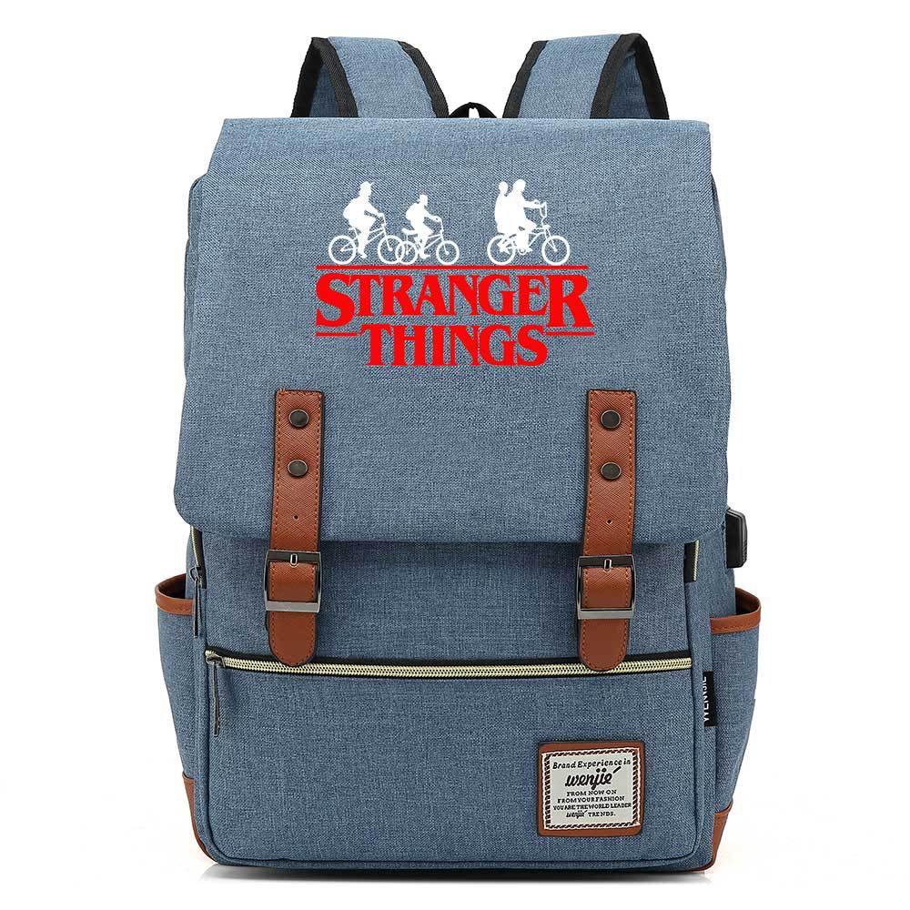 Stranger Things Studenten-USB-Rucksack