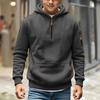 Boys' Fashion Solid-Color Pullover Hoodie With Round Neck