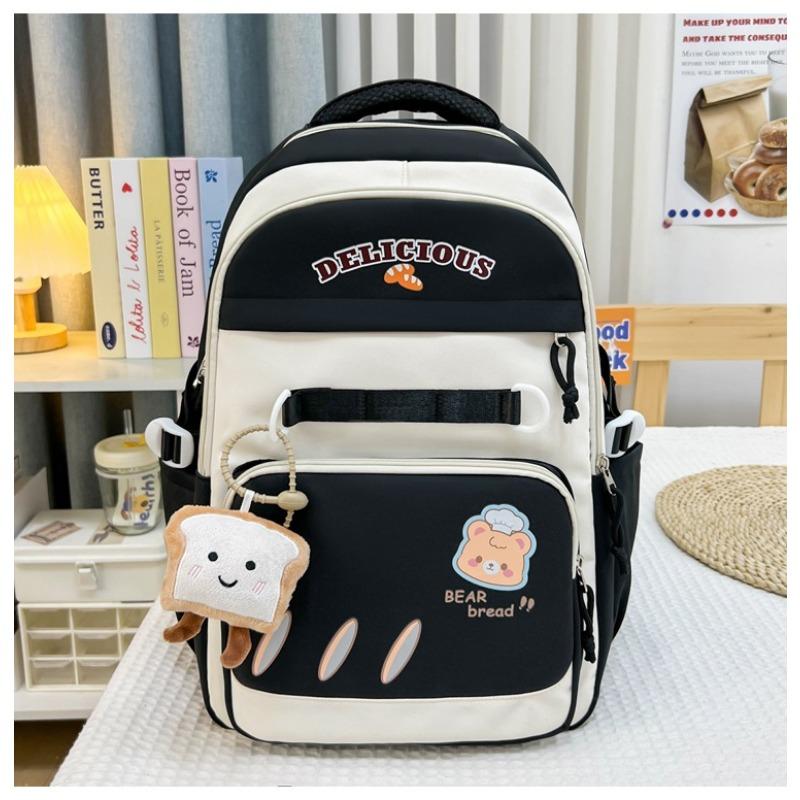 High Value College Style Fresh and Sweet Contrasting Color Splicing Backpack Junior High School Student Backpack