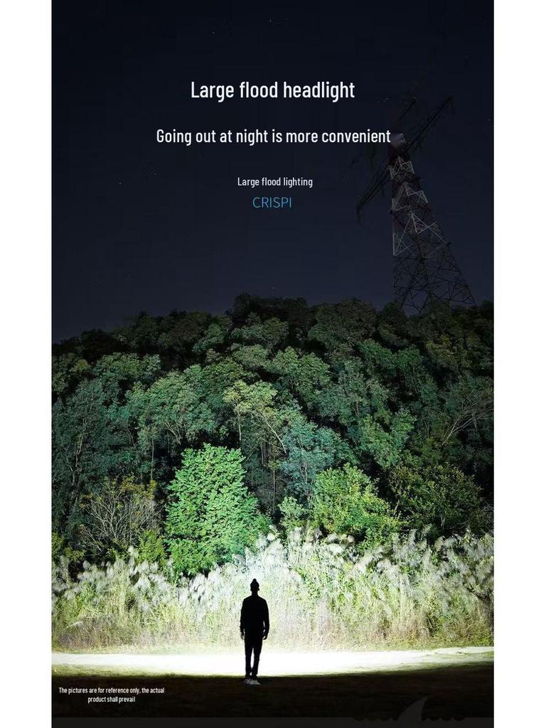 Rechargeable Headlamp for Night Fishing - Super Bright, Lightweight, Long Battery Life, High Beam