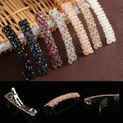 Hair Accessories Bling Women Crystal Rhinestone Hairpin Hair Clip Barrette